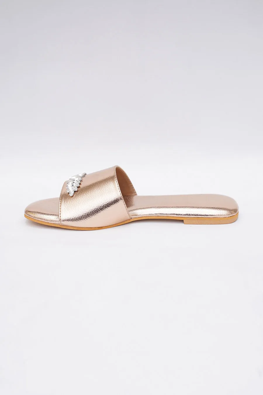Gold Embroidered Flats