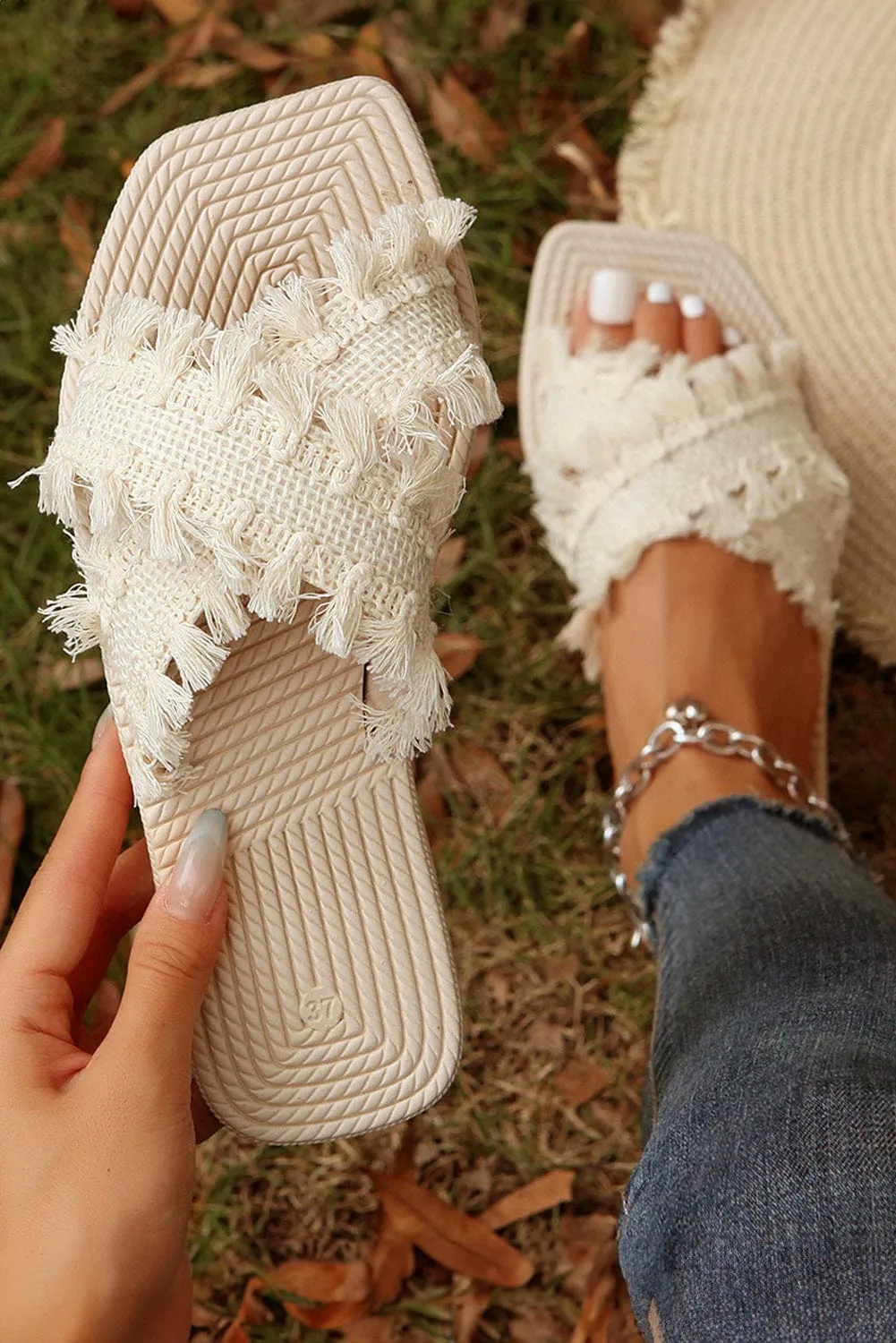 Tassel Woven Boho Sandals | DROPSHIP